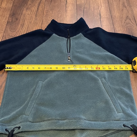 Vintage American eagle fleece pullover 1/4 zip cropped woman’s large - Picture 4 of 5
